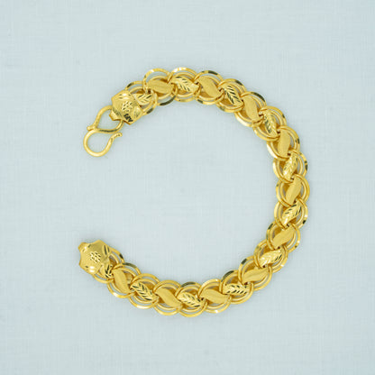 Twisted Elegance Gold Bracelet