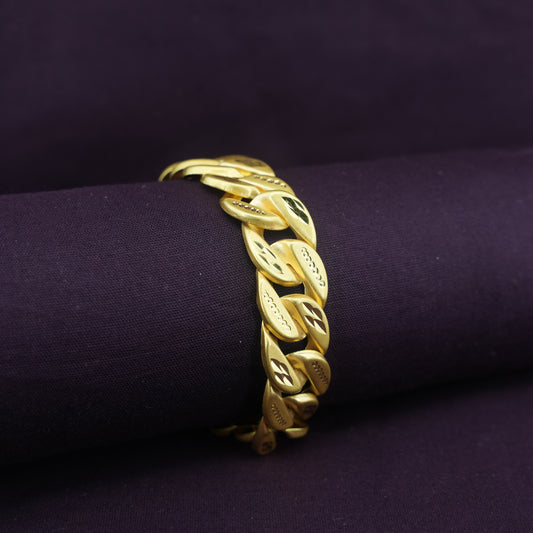 Golden Leaf Link Bracelet