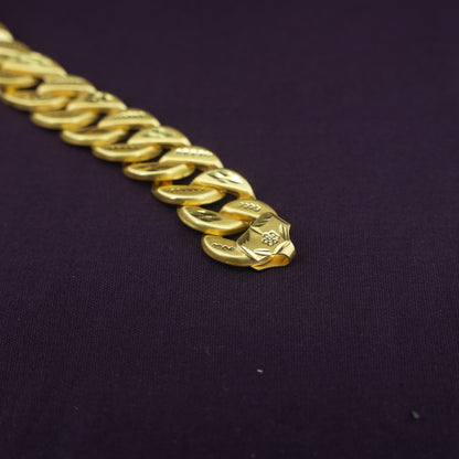 Golden Leaf Link Bracelet